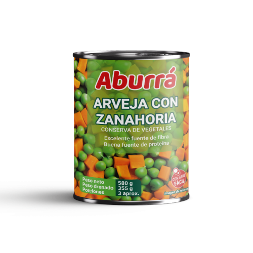 Arverja con zanahoria