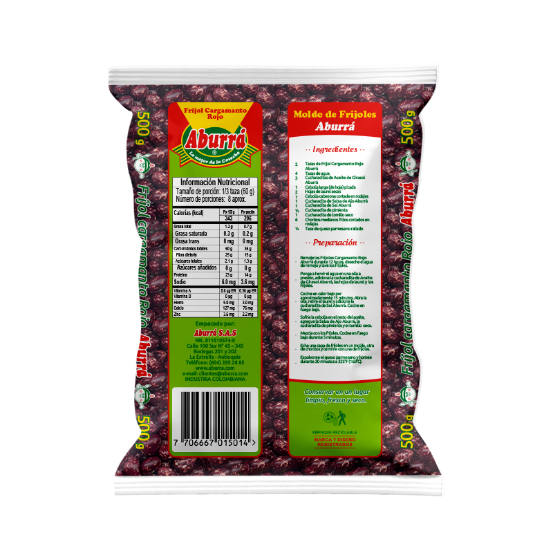 Frijol cargamanto rojo - Imagen 2