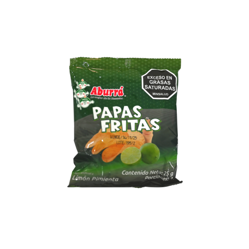 Papitas limón pimienta